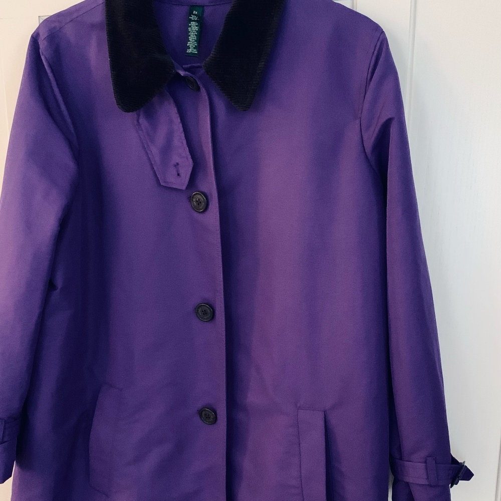 Ralph Lauren Raincoat in Purple 3/4 length - 2x